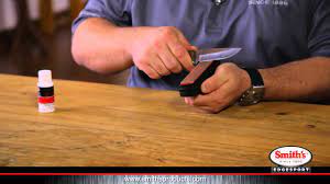 It is still easy to use when it is manual, so you only drag the buttons through the slots. How To Use Smith S New 4 Diamond Sharpening Stone Youtube