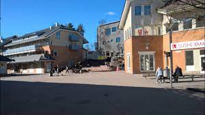 A regional train to uppsala stopped at the station. Marsta Urban Centre Alias Marsta Centrum Stockholm Sweden 2017 Youtube