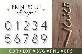 I've been staring at my neighbor's mailboxes and they look all grand and stuff with fancy address plates. 10 Modern House Number Patterns Address Sign Mailbox Svg 482979 Cut Files Design Bundles