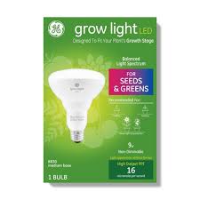 Can a regular light bulb help plants grow? General Electric Br30 Grow Light With Balanced Spectrum Seeds Greens Led Light Bulb Clear Target
