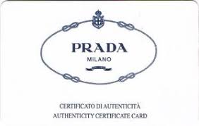 Functional Card Prada Milano Authenticity Certificate Card Shops Fashion Clothing Shoes Worldwide Prada Col Ww Prada 001