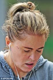 Patsy Kensit looks tired and out of sorts as she works up a sweat