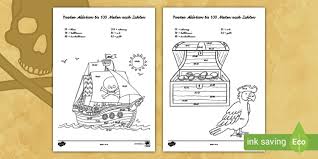 Zahlen verbinden und swein malen bild zum ausdrucken.pin auf + moods.zahlenbilder zum ausmalen 01 ausmalen schulaufgaben. Piraten Addition Bis 100 Malen Nach Zahlen Teacher Made