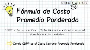 Para calcular el costo de capital promedio ponderado, se multiplica el costo de cada componente de capital por su ponderación proporcional y se toma la suma de los resultados. Contable Tip Metodo De Promedio Ponderado Valoracion De Inventarios