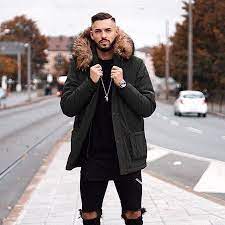 Men Casual Hooded Jackets Multi Pocket Warm Coat Winter Outfits Men Streetwear Men Outfits Mens Outfits