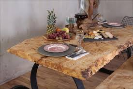 Mazel Agac Yemek Masasi Uygulamamiz Poplar Natural Edge Wood Dining Table Mobilya Tasarim Yemek Odasi