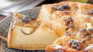Bratapfelkuchen Mit Quark Und Marzipan Rezept Bratapfelkuchen Apfelkuchen Gebratene Apfel