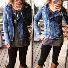 Liverpool Bradford Denim Moto Jacket Cute Jackets Jackets Denim