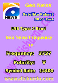 Geo News Frequency Paksat 38 East Live Geo News Tv Channel List Tv Channel