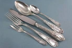Silver Plated Silverware Set Knife Fork Spoon Mix And Match Silverware Rococo Candlelightdinner Fork Tablespoon Kni Silverware Set Silver Plate Silverware
