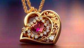 Heart Diamond Necklace Photography