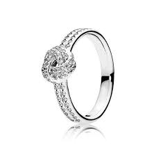 Sparkling Love Knots Stud Earrings Love Knot Ring Pandora Jewelry Charms Knot Ring