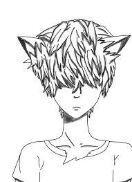 Pelo anime chica anime manga character inspiration character art character design fanarts anime anime characters anime style the wolf game. Wolf Cat Anime Boy Lineart Version By Mikucosplayer15 On Deviantart
