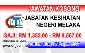 Pelbagai kerja kosong swasta, part time, freelance, full time & internship 2020/2021 terkini. Jawatan Kosong Jabatan Kesihatan Negeri Melaka Jkn Melaka 24 Ogos 2017 Kerja Kosong Jabatan Kesihatan Negeri Melaka Jkn Melaka Ogos 2017 Permohon Melaka