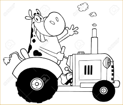 Tu auras l'embarra du choix pour sélectionner le tracteur idéal pour effectuer tes travaux dans les champs. 11 Unique De Dessin De Tracteur Photos Cartoon Cow Black And White Cartoon Happy Cow