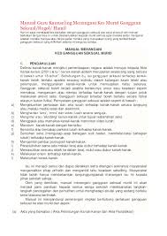 Wanita ini merakam gangguan seksual di tempat kerja yang menyebabkan dia nyaris dirogol oleh majikannya! Doc Manual Guru Kaunseling Menangani Kes Murid Gangguan Seksual Rogol Hamil Muhamad Khuzairi Zainal Academia Edu