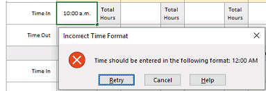 Excel Data Validation Check To See If Entered Data Is In The Right Format Pryor Learning Solutions