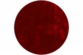 Teppich shaggy plus rot rund 67 cm einfarbige. Hochflor Teppich Ross Rund 45 Rot Floorpassion