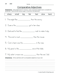 Grade Adjective Worksheets Adjectives Fun Teaching 4 Worksheet Math Word Problems Multiplying Fractions Children Educational Games 1 Printable Sumnermuseumdc Org