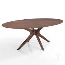8 bis 10 personen an einem esstisch kein problem mit stamm tisch tisch oval weiss ausziehbar table white esstisch ausziehbar Tallin Ovaler Tisch Von Tomasucci Aus Massivholz Mit Dunklem Walnuss Finish