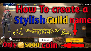 Free fire best guild for pro player 39 s best guild in free fire garena free fire. How To Create A Stylish Guild Free Fire Youtube