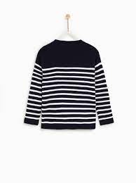 Image 5 Of Striped Sweater With Buttons From Zara Streifenpullover