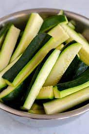 How to cut zucchini into planks. Baked Zucchini Fries Jessica Gavin