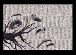 Pin By Marelix Rodriguez On Beautiful Art Newspaper Art Art Sharpie Art