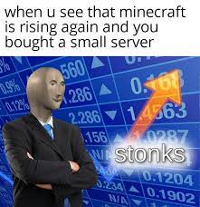 Minecraft Stonks Funny Memes Best Funny Photos Funny Photos