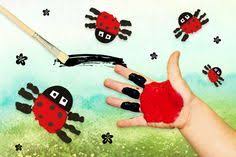 Marienkafer Malen Basteln Kinder Unter 3 Marienkafer Basteln Fingerfarben