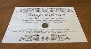 wedding poem lucky sixpence gift for