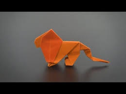 Origami Lion Instructions In English Br Remake Youtube Origami Lion Origami Easy Dollar Origami