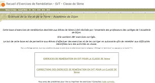 Pour réviser la leçon sur le cœur et les maladies cardiovasculaires svt 4ème. Exercices De Remediation Svt 5eme Ressources Educatives Arre