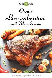Omas Lammbraten Mit Minzkruste Aus Dem Ofen Oma Kocht Rezept In 2020 Rezepte Lammbraten Lebensmittel Essen