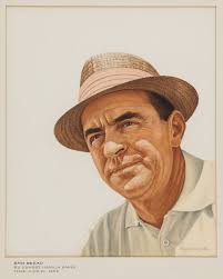 Sam Snead, original art used for the 1954 TIME magazine cover (10.5 x 12.5  inches) by Ernest Hamlin Baker