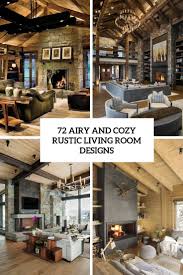 Fireplace ideas aren't easy to find. 72 Airy And Cozy Rustic Living Room Designs Digsdigs