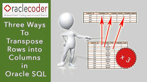 Three Ways To Transpose Rows Into Columns In Oracle Sql Oraclecoder Oracle Sql Third Way Sql