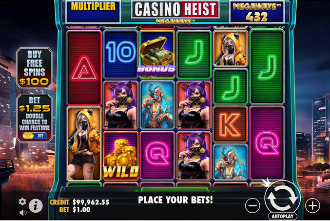 Casino Heist Megaways slot by Pragmatic Play, demo, review.