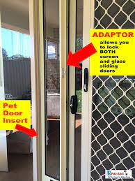 When your sliding screen door won't slide or always falls off, it can be frustrating. Patiolink Adaptor Sliding And Security Screen Pet Doors