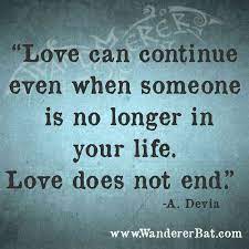 Love Can Continue Even When Someone Is No Longer In Your Life Love Does Not End A Devia Www Wandererbat Com Inspirational Memes Love Can When Someone