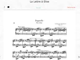 La lettre à elise partition pour piano. De La Musique Chez Youboox Partitions Et Livres