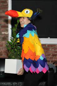 Diy Halloween Costume Kevin And Russell From Disney Pixar S Up Movie Angelahums Pixar Halloween Costumes Up Halloween Costumes Themed Halloween Costumes