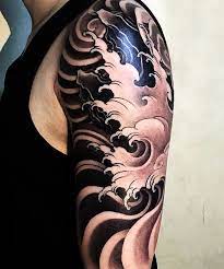 Japanese Half Sleeve Tattoo By Jingtattoo Japaneseink Japanesetattoo Irezumi Tebori Bngink Blackand Half Sleeve Tattoo Cool Half Sleeve Tattoos Tattoos