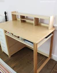 Learn how to make a modern style diy nightstand from plywood. Diy Desk Topper Shelf Jaime Costiglio