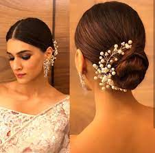 Bun Hairstyle With Saree For Short Hair Hair Style On Saree Simple Hairstyle For Saree Saree Hairstyles