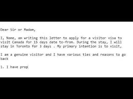 Sample in itation letter for canadian visa. How To Write Client Information Letter Explation Letter For Canada Visitor Visa Youtube