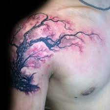 Since the publication of akiko yosano's works, many japanese have retained symbolism in her works, where the dead soldiers were compared with the cherry flowers falling off the blossoming tree. Top 101 Cherry Blossom Tattoo Ideas 2021 Inspiration Guide Cherry Tree Tattoos Tree Tattoo Men Blossom Tree Tattoo