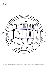 Nba logo & cursive detroit pistons cursive 59fifty fitted. Learn How To Draw Detroit Pistons Logo Nba Step By Step Drawing Tutorials