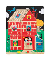 Puzzle En Bois Encastrable Tous A La Maison Les Bambins Moulin Roty Puzzle En Bois Bambins Moulin Roty