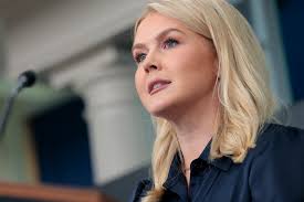 White House Press Secretary Karoline Leavitt said Wednesday that Russia  wants to meet President Trump, who "is open to meeting with both President  Putin and President Zelensky." Photo: Anna Moneymaker